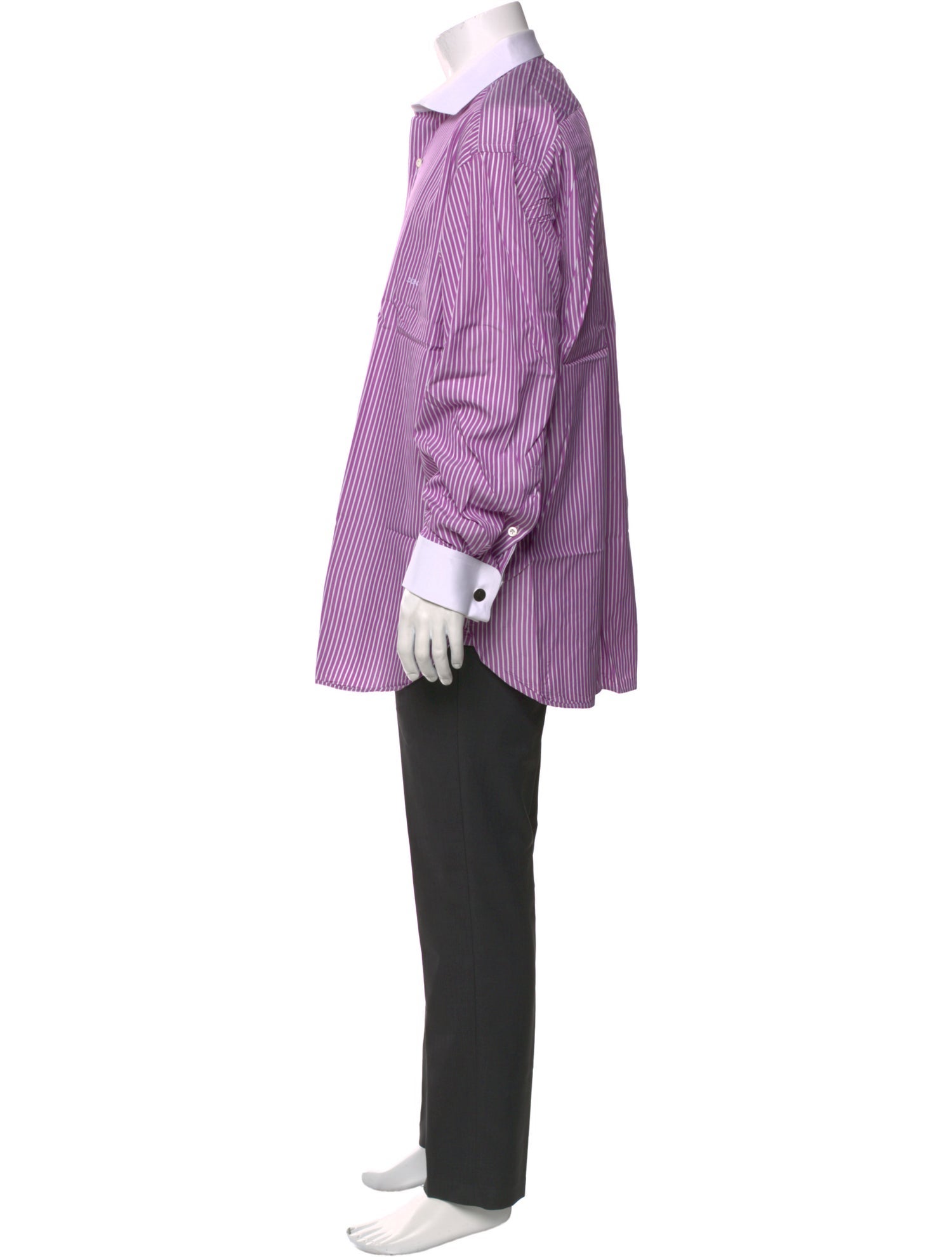 Paul Stuart Striped Long Sleeve Dress Shirt