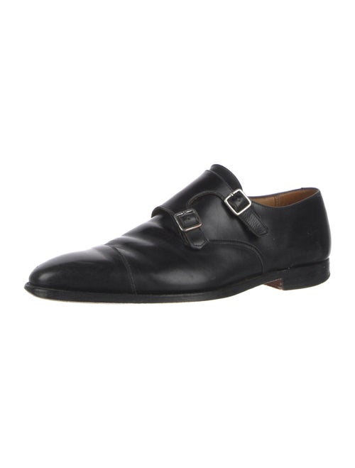 Paul Stuart Leather Monk Straps
