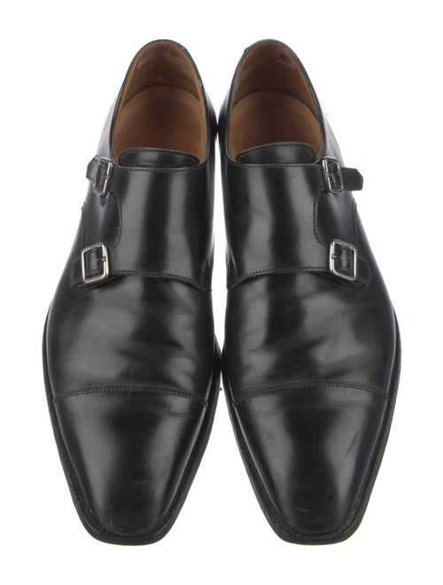 Paul Stuart Leather Monk Straps