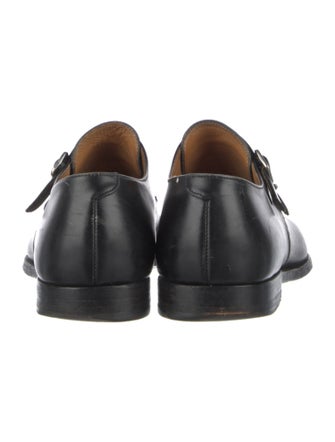 Paul Stuart Leather Monk Straps