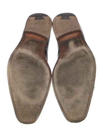 Paul Stuart Leather Monk Straps