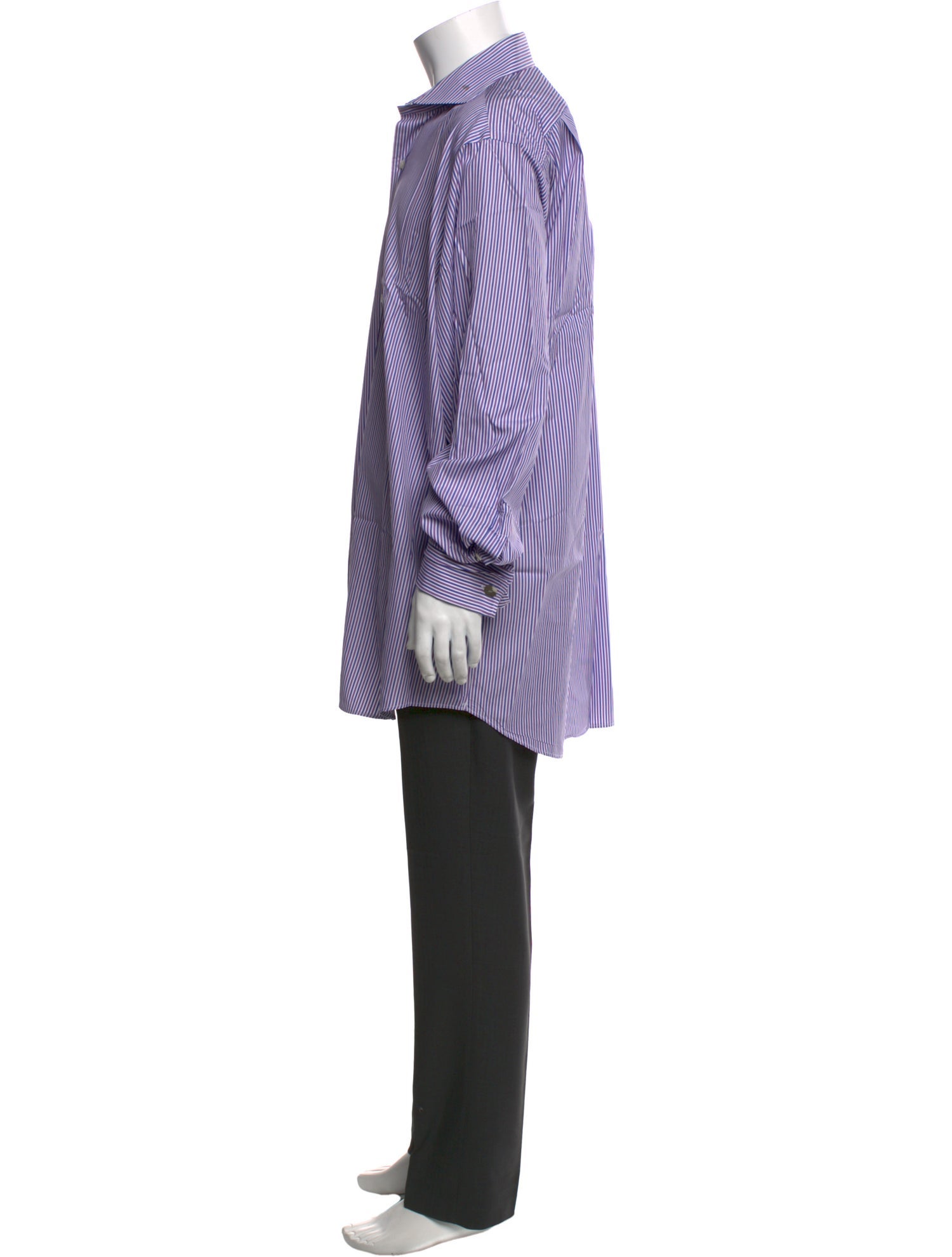 Paul Stuart Striped Long Sleeve Dress Shirt