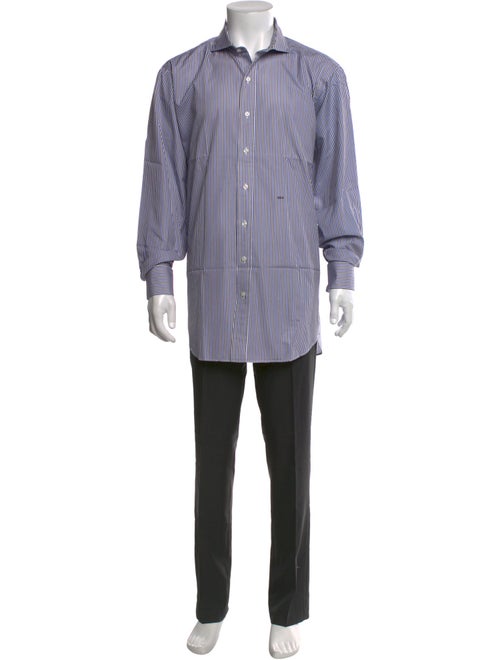 Paul Stuart Striped Long Sleeve Dress Shirt