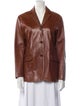 Paul Stuart Leather Blazer
