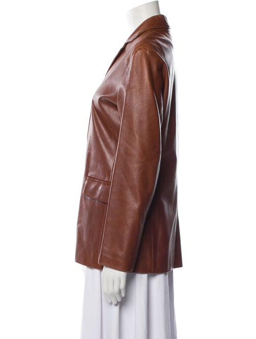 Paul Stuart Leather Blazer