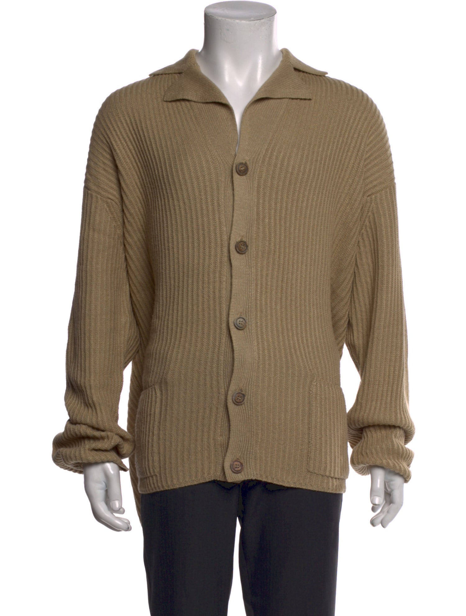 Paul Stuart Silk V-Neck Cardigan