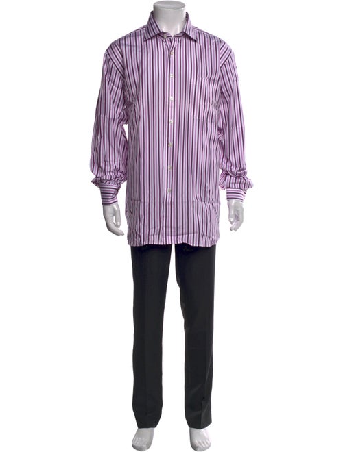 Paul Stuart Striped Long Sleeve Dress Shirt
