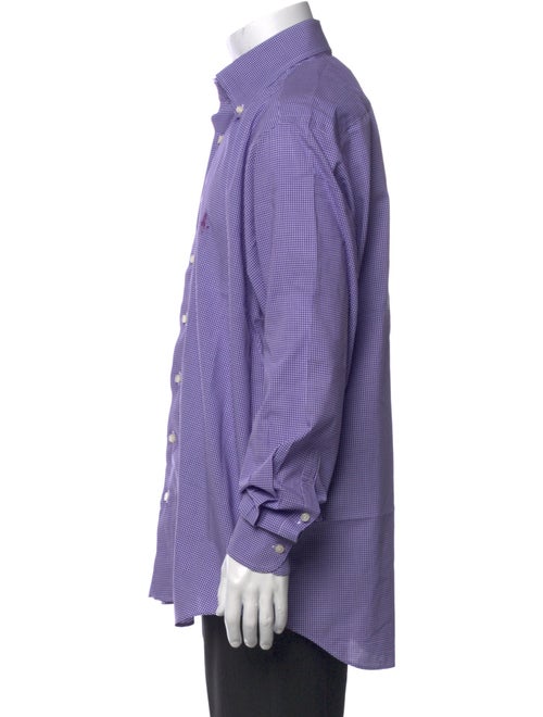 Paul Stuart Plaid Print Long Sleeve Dress Shirt