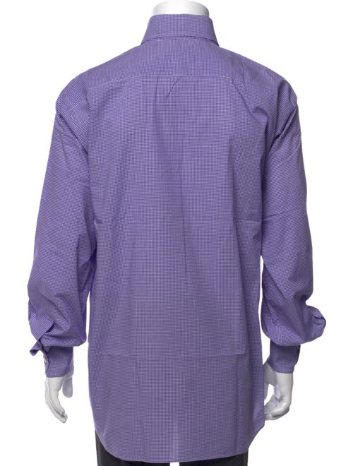 Paul Stuart Plaid Print Long Sleeve Dress Shirt