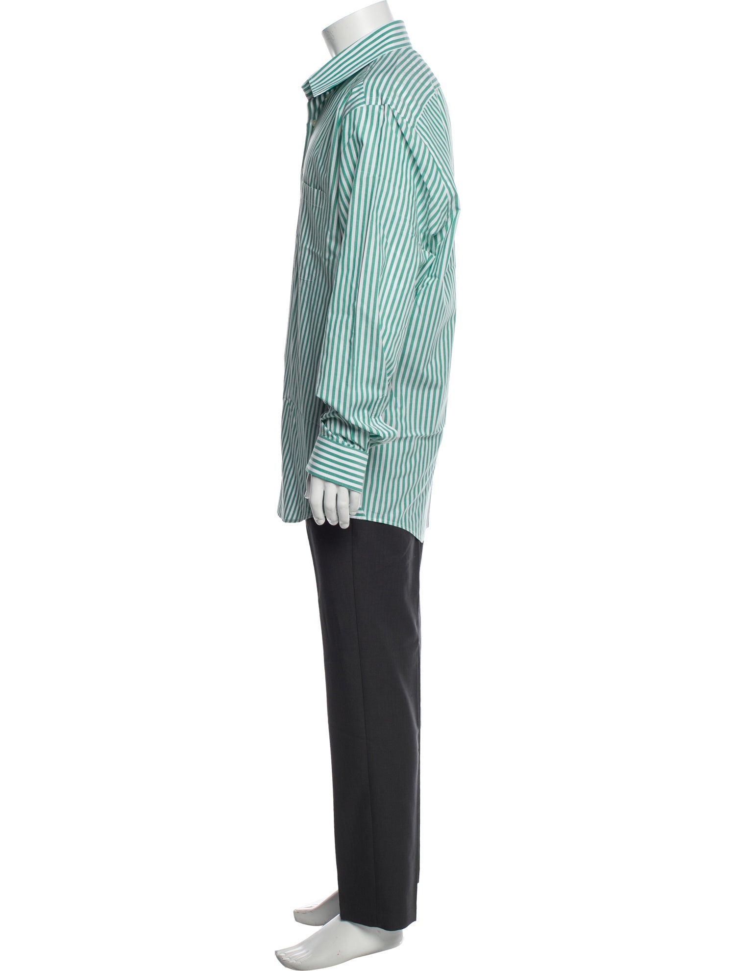 Paul Stuart Striped Long Sleeve Dress Shirt