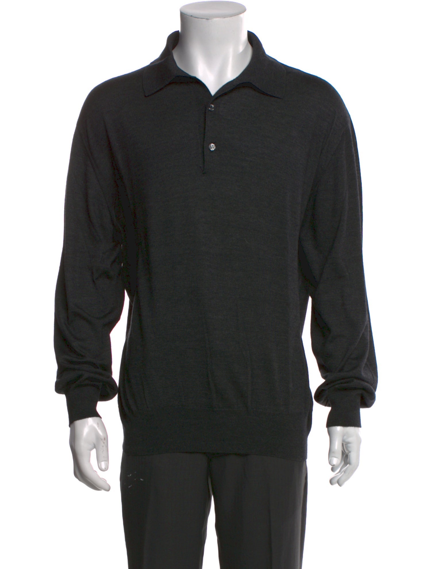 Paul Stuart Cashmere Collar Polo Shirt