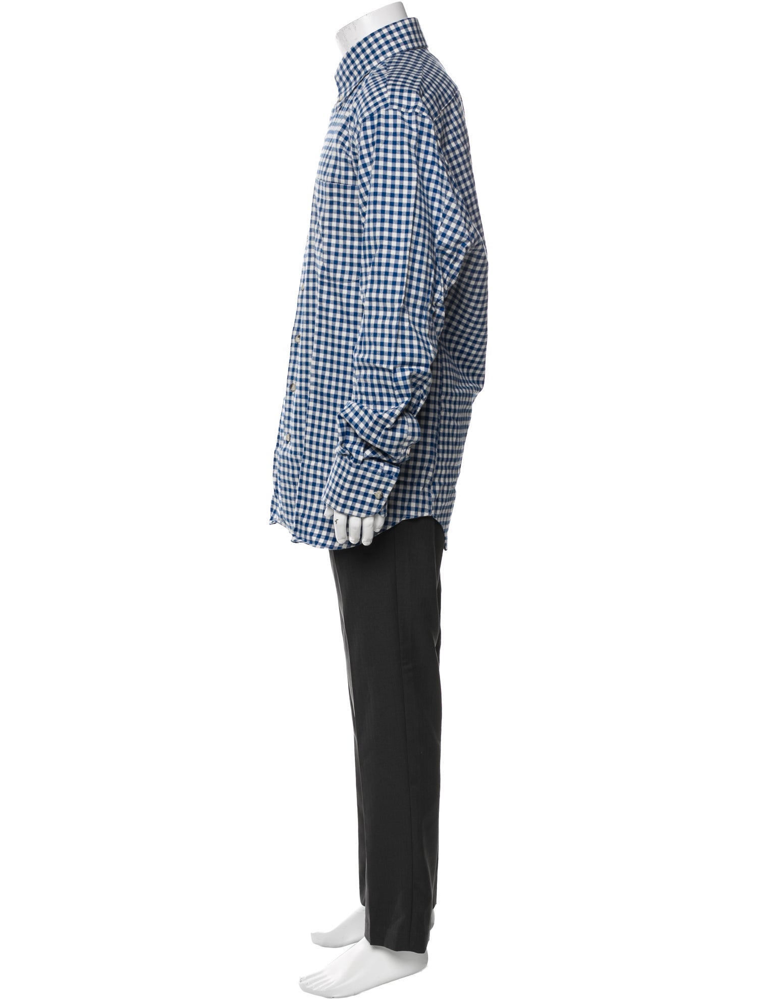 Paul Stuart Plaid Print Long Sleeve Shirt