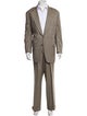 Paul Stuart Wool Plaid Print Two-Piece Suit