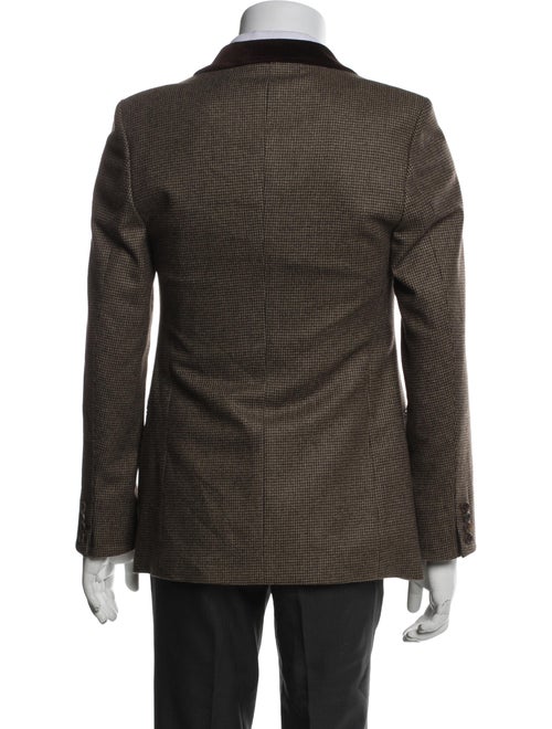 Paul Stuart Wool Houndstooth Print Blazer