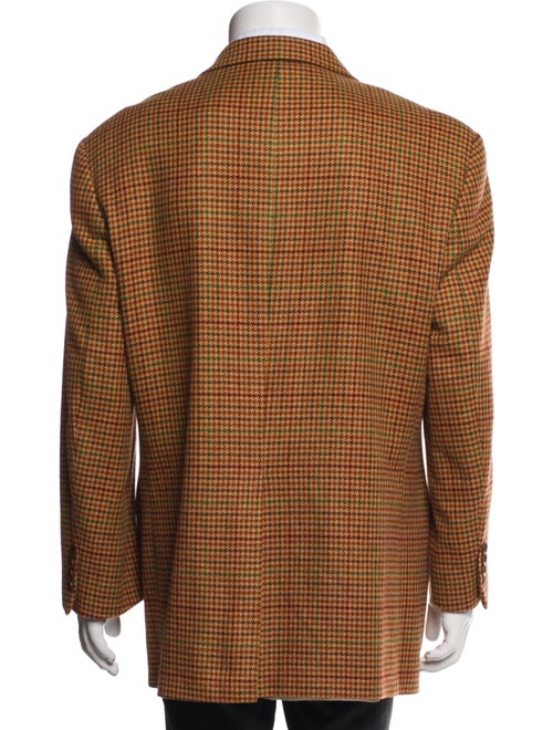 Paul Stuart Cashmere Plaid Print Peacoat