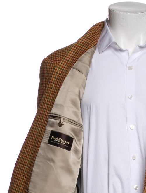 Paul Stuart Cashmere Plaid Print Peacoat