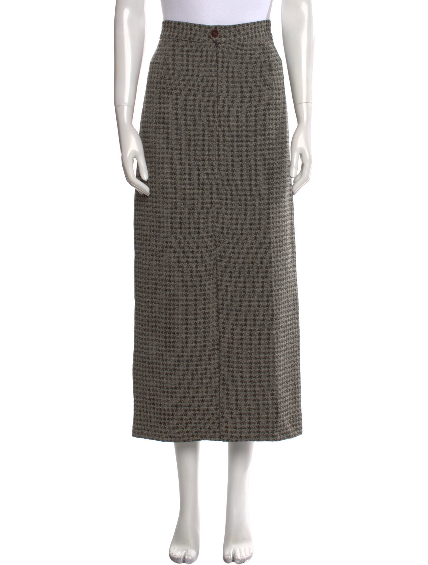 Paul Stuart Wool Midi Length Skirt