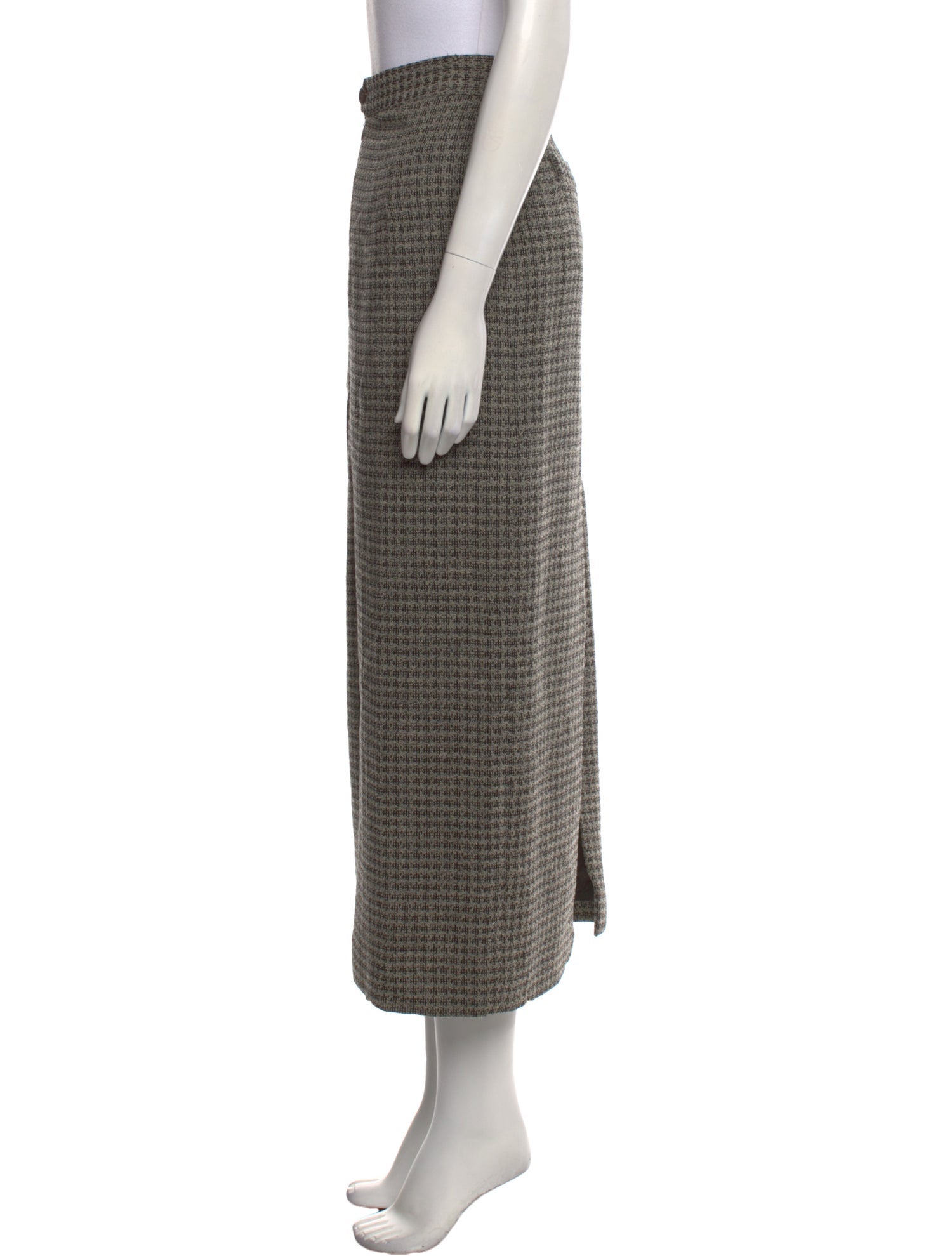 Paul Stuart Wool Midi Length Skirt