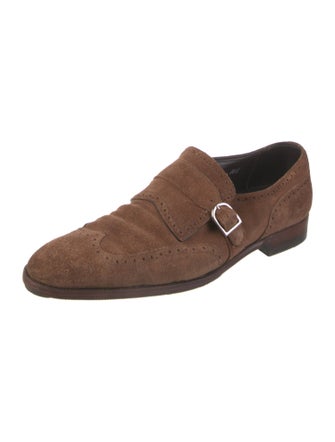 Paul Stuart Suede Monk Straps