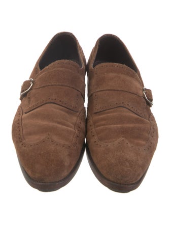 Paul Stuart Suede Monk Straps