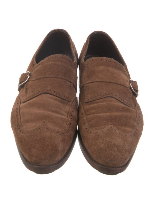 Paul Stuart Suede Monk Straps