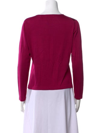 Paul Stuart Scoop Neck Long Sleeve Top