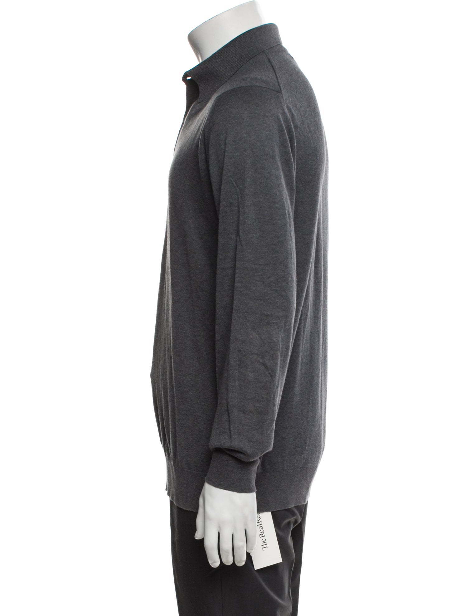 Paul Stuart Crew Neck Long Sleeve Polo Shirt