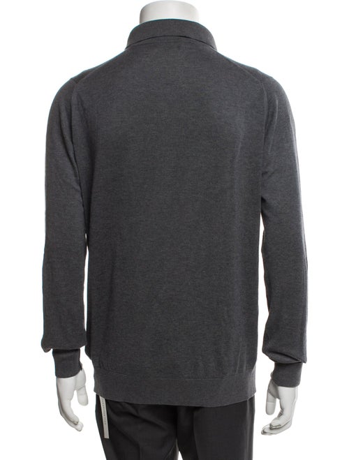 Paul Stuart Crew Neck Long Sleeve Polo Shirt