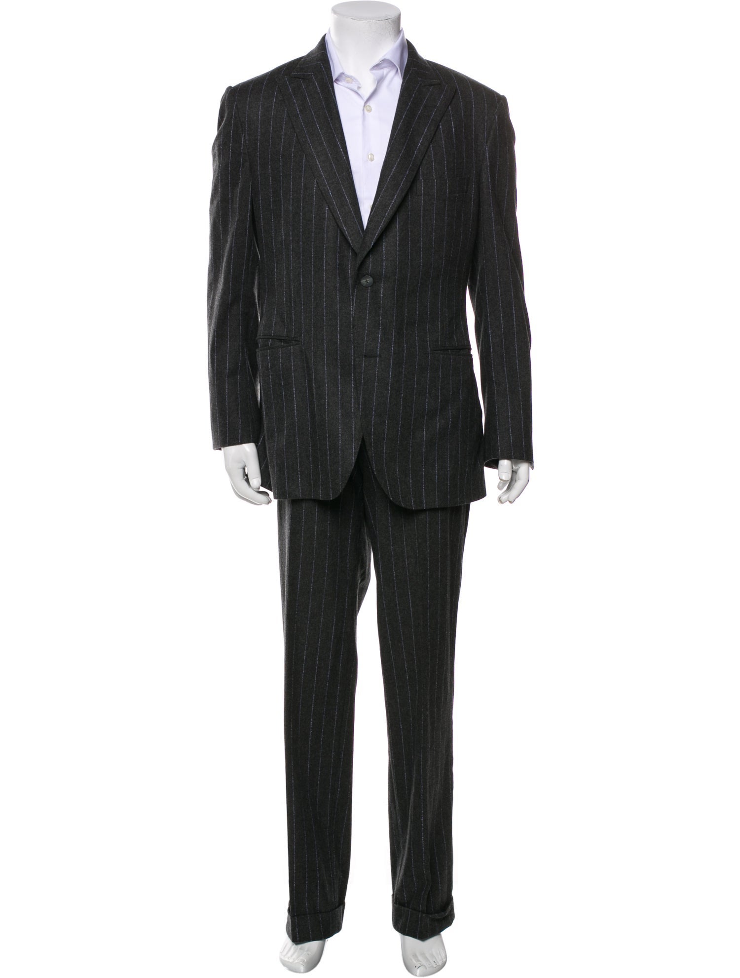 Paul Stuart Wool Striped Two-Piece Blazer