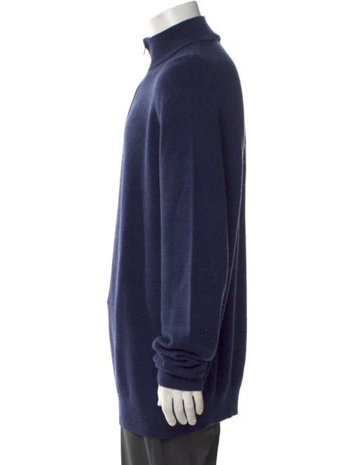 Paul Stuart Merino Wool Mock Neck Polo Sweater