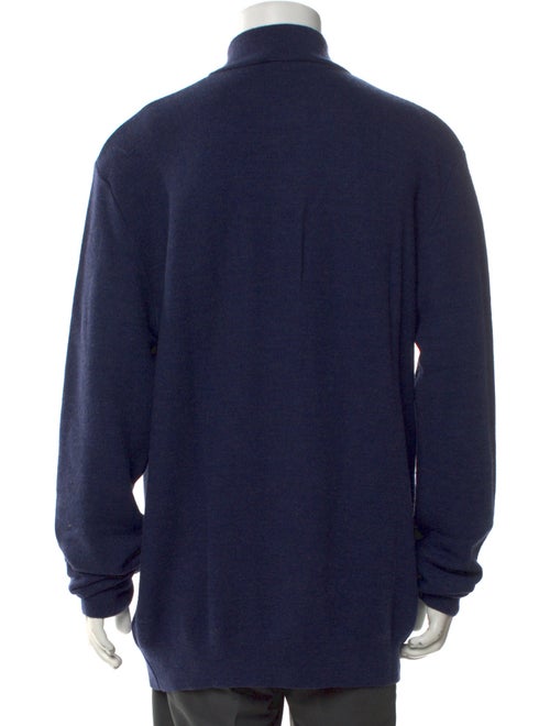 Paul Stuart Merino Wool Mock Neck Polo Sweater