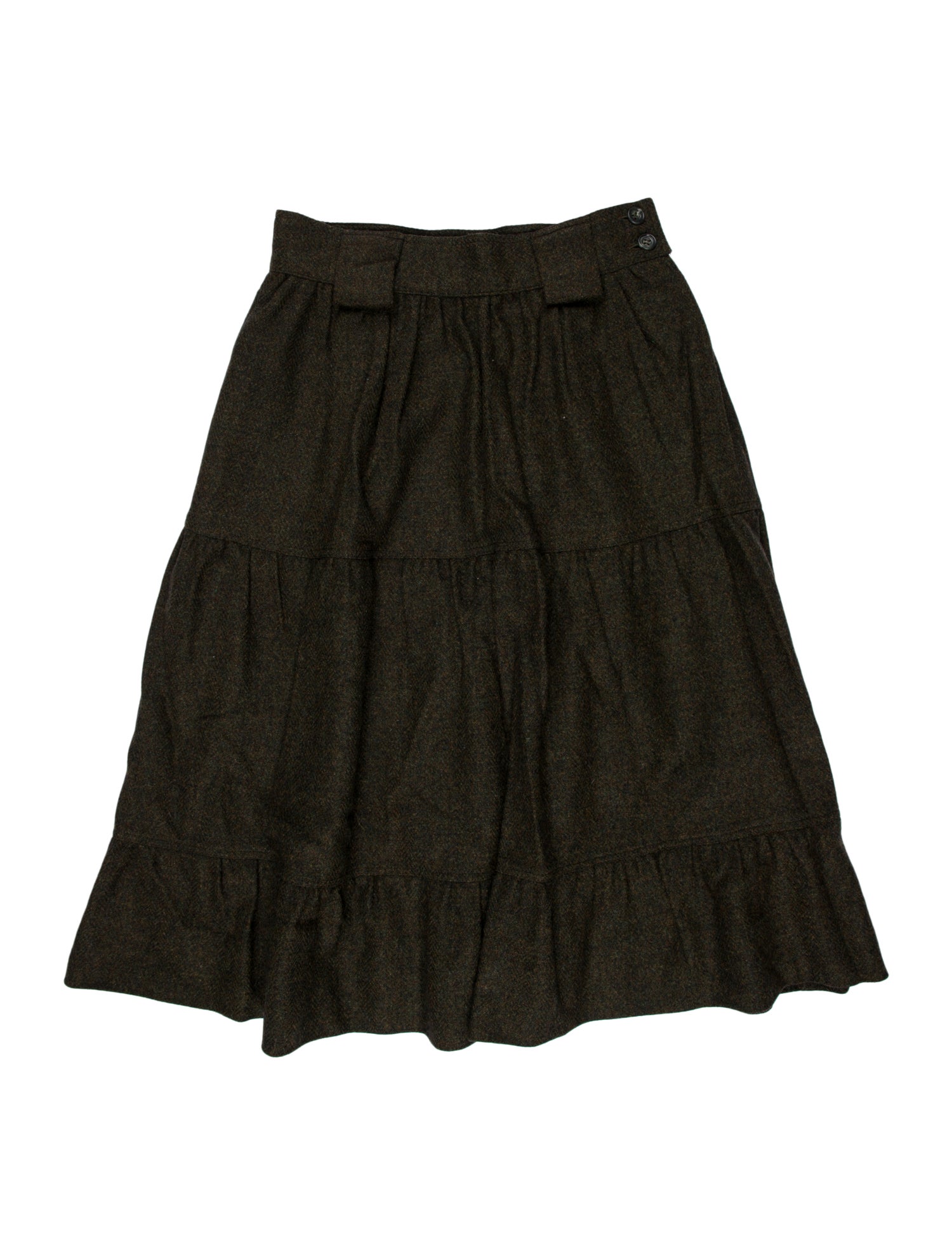 Paul Stuart Wool Knee-Length Skirt