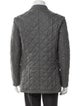 Paul Stuart Wool Plaid Print Utility Jacket