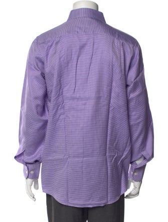 Paul Stuart Plaid Print Long Sleeve Shirt