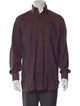 Paul Stuart Plaid Print Long Sleeve Dress Shirt