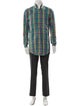 Paul Stuart Plaid Print Long Sleeve Dress Shirt