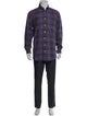 Paul Stuart Plaid Print Long Sleeve Shirt