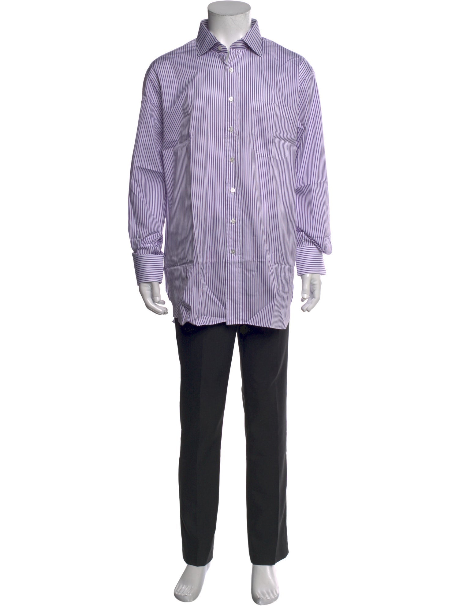 Paul Stuart Striped Long Sleeve Dress Shirt w/ Tags