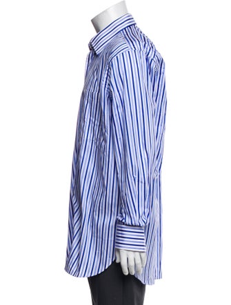 Paul Stuart Striped Long Sleeve Dress Shirt
