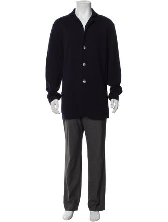 Paul Stuart Wool Collar Cardigan
