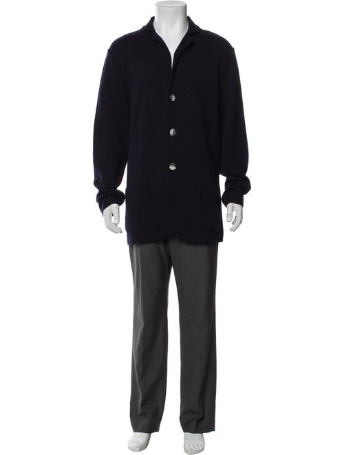 Paul Stuart Wool Collar Cardigan