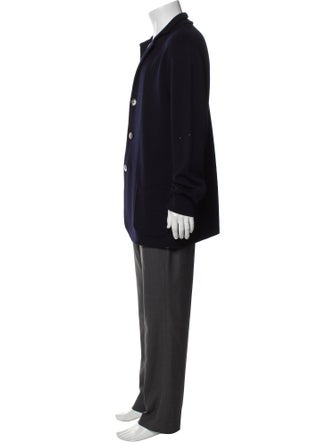 Paul Stuart Wool Collar Cardigan
