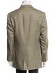 Paul Stuart Wool Plaid Print Blazer