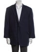 Paul Stuart Wool Plaid Print Blazer