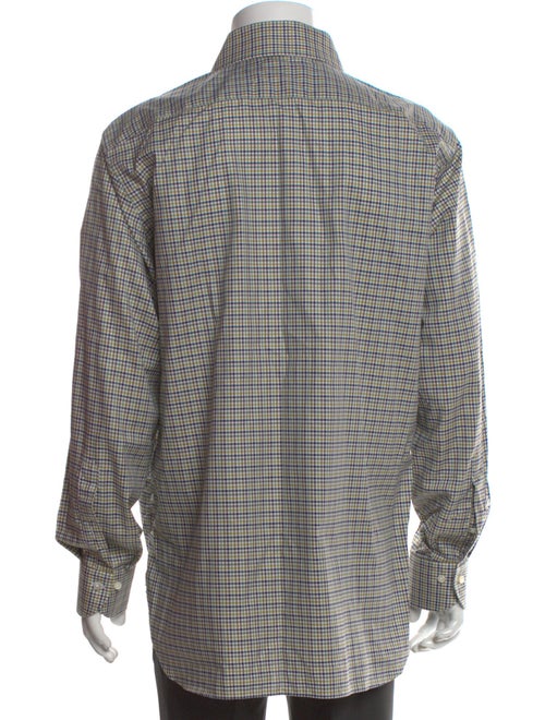 Paul Stuart Plaid Print Long Sleeve Shirt