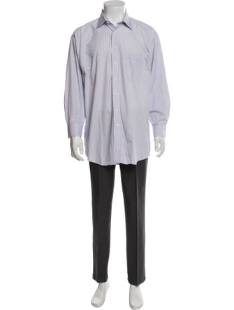 Paul Stuart Striped Long Sleeve Dress Shirt