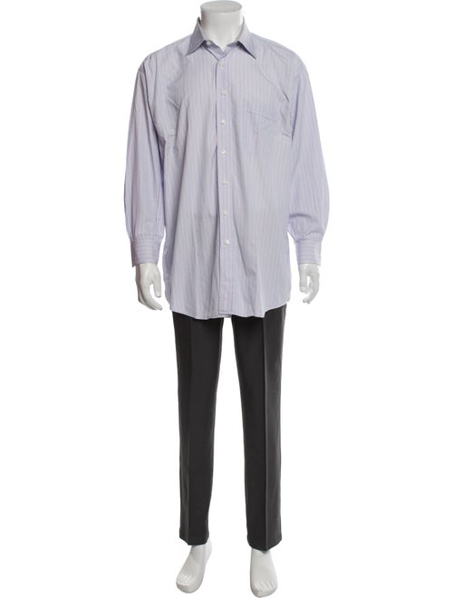 Paul Stuart Striped Long Sleeve Dress Shirt