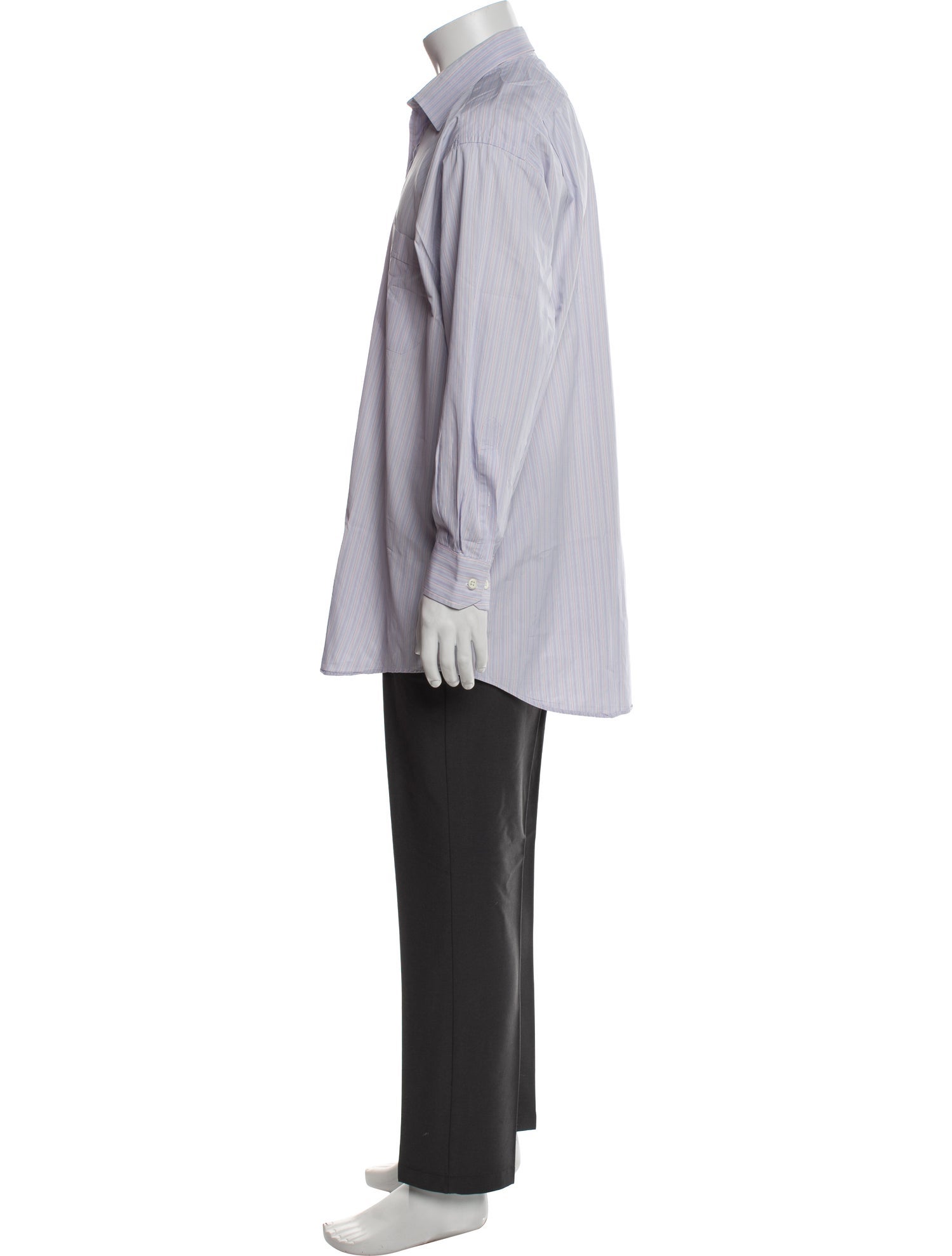 Paul Stuart Striped Long Sleeve Dress Shirt