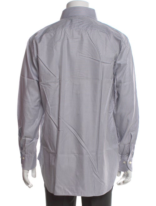 Paul Stuart Plaid Print Long Sleeve Dress Shirt