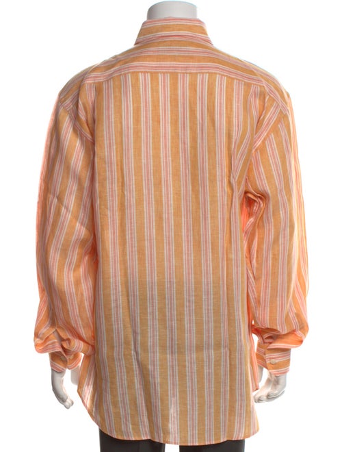 Paul Stuart Linen Striped Dress Shirt